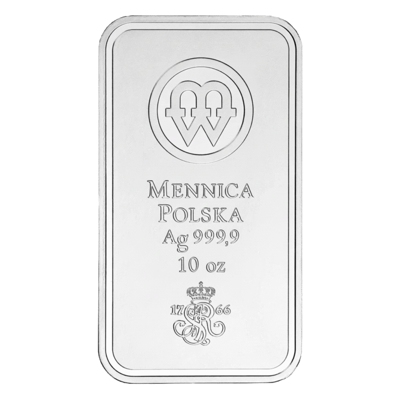 Sztabka Srebra – Mennica Polska – 10 oz